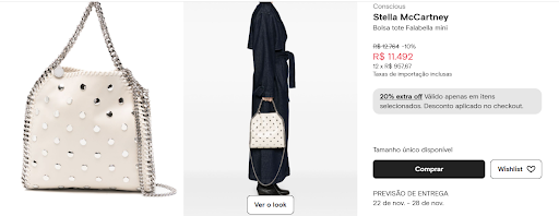 black friday de luxo bolsa stella mccartney