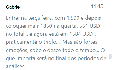 depoimento de criptomoeda