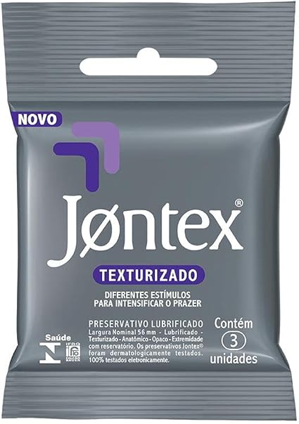 Preservativo Camisinha Jontex Texturizado - 3 Unidades