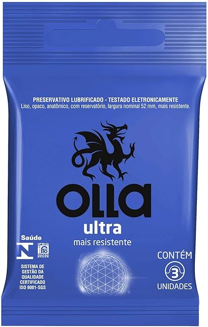 Preservativo Olla Ultra Resistente 3 Unidades