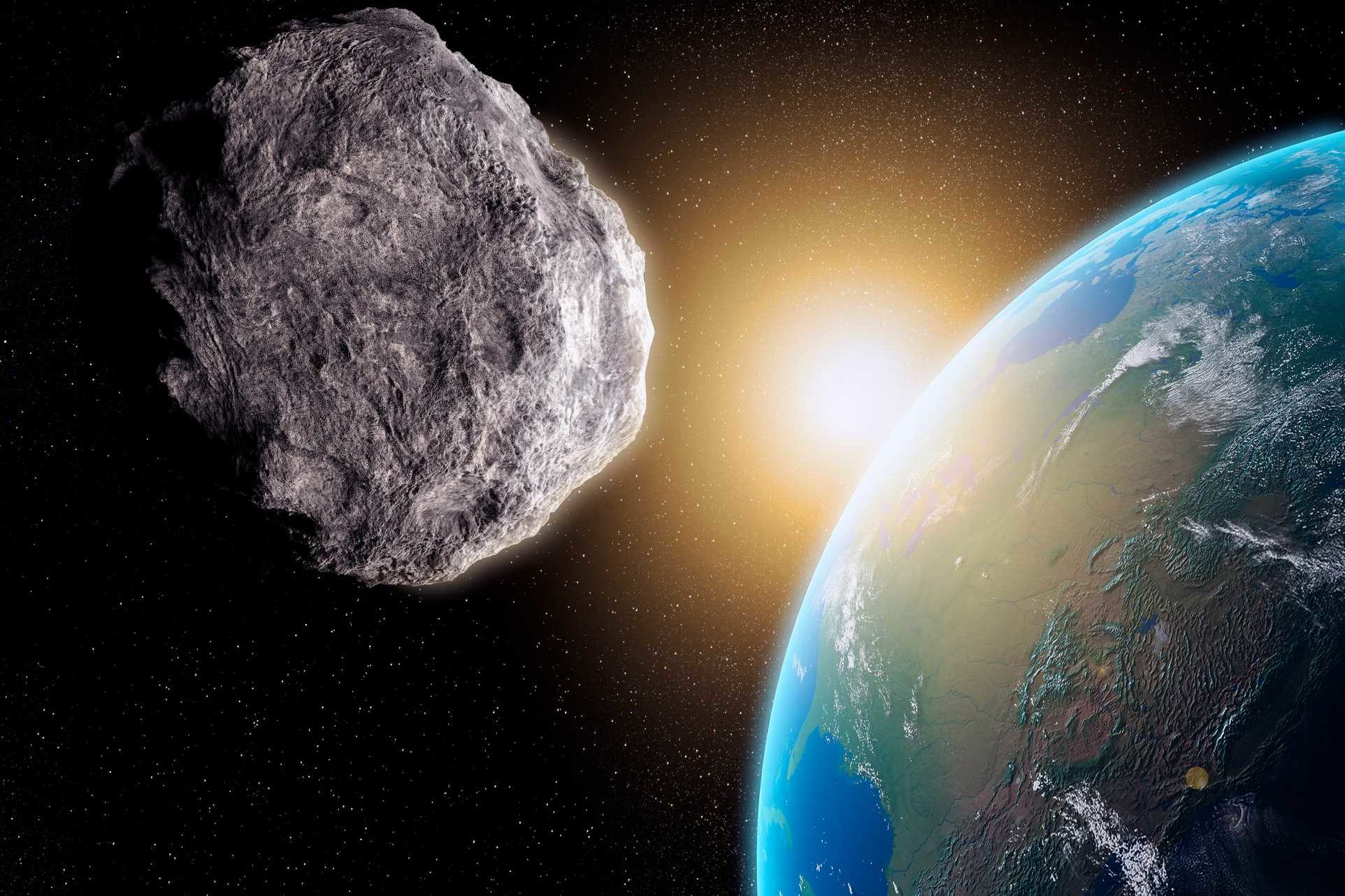 Imagem colorida de Asteroide - Metrópoles