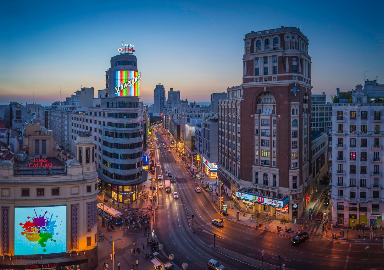 A Gran Via de Madrid