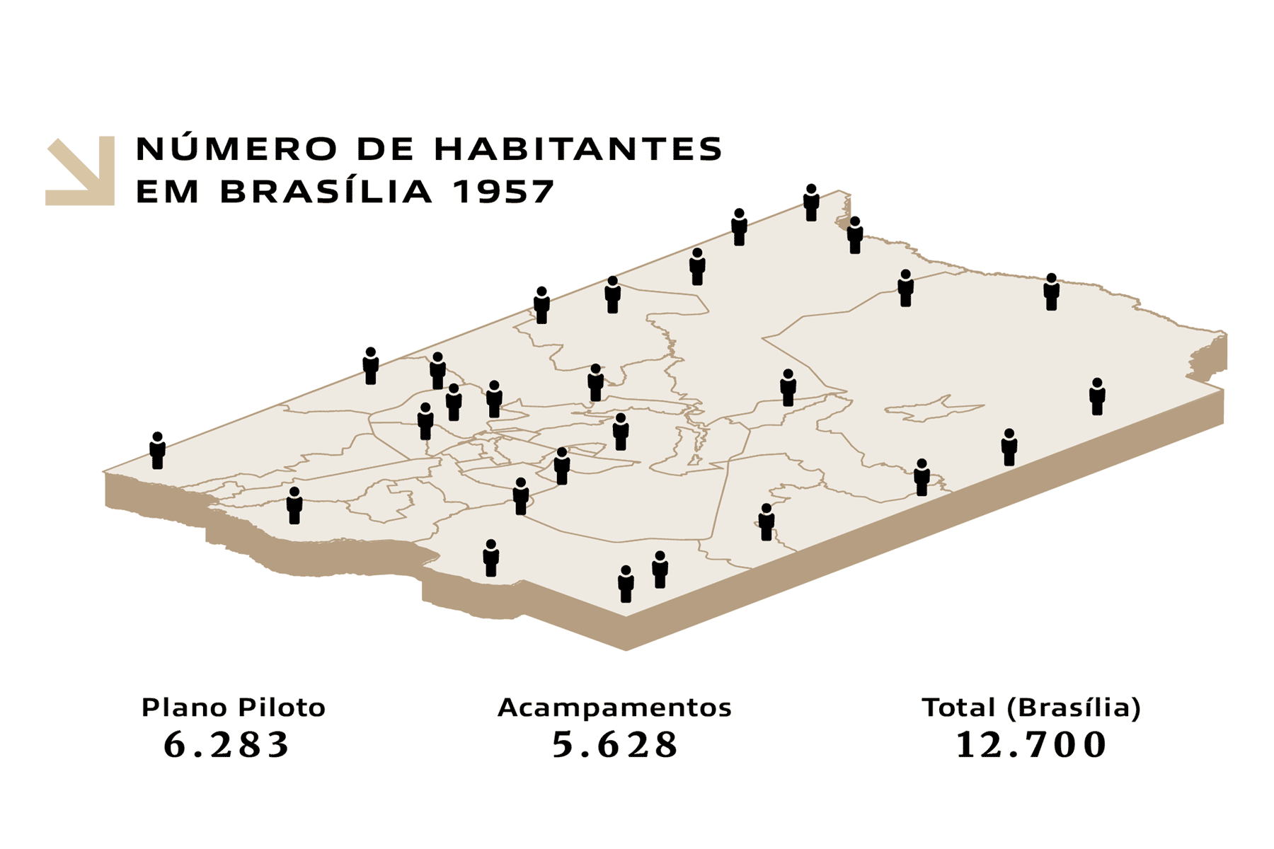 GIF representa o crescimento da população de Brasília