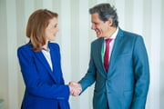 Haddad e Ruth Porat, CIO do Google
