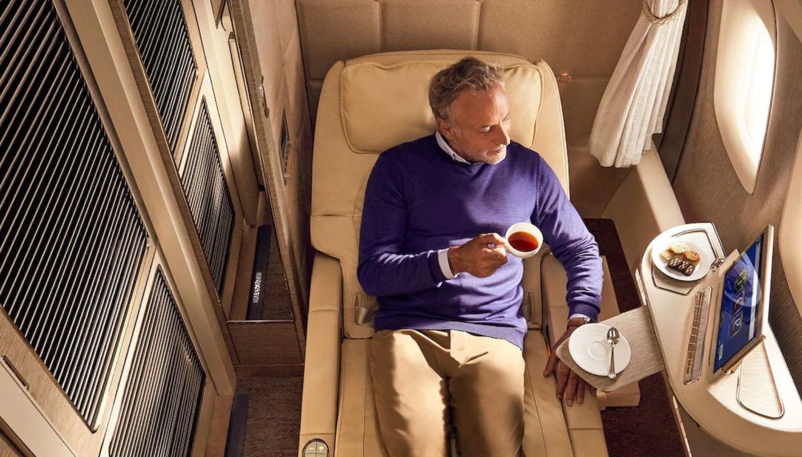 Boeing 777 First Class, da Emirates