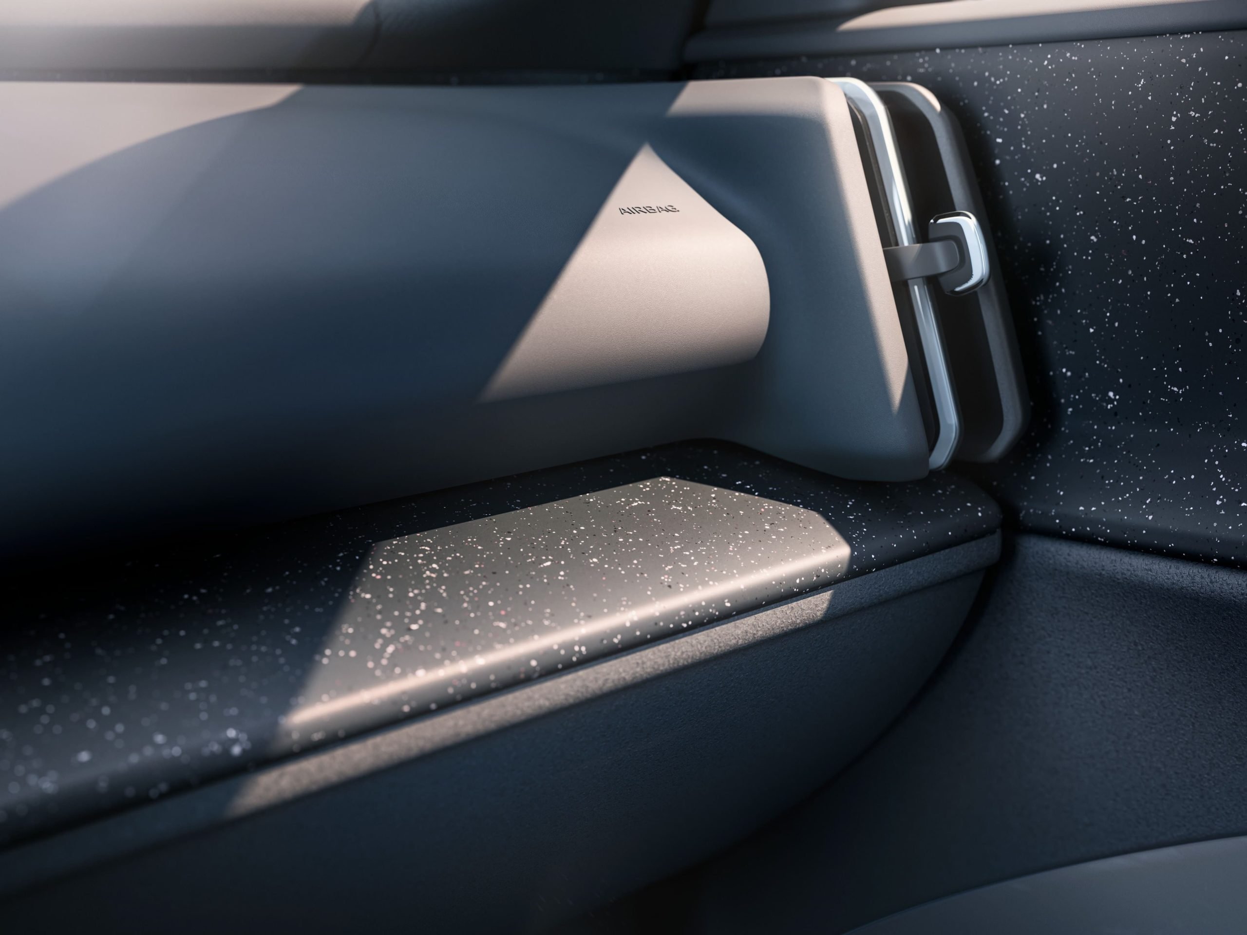 Volvo EX30 e o material reciclável do painel